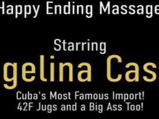 Grand Massage And Pussy Fucking&excl; Cuban divinity Angelina Castro Gets Dicked&excl;